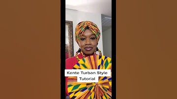 Do this headwrap tutorial with me. Kente print turban. 🥰
