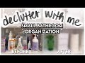 DECLUTTER WITH ME | SPRING CLEANING | *SATISFYING* SMALL BATHROOM ORGANIZATION | SincerelyCierra