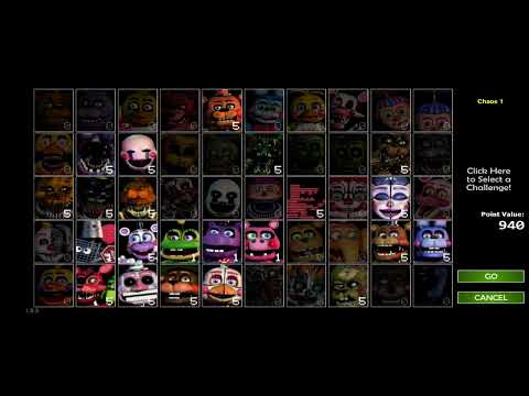 Видео: прошел 3 челеджа в FNAF ULTIMATE CUSTOM NIGHT FIVE NIGHTS AT FREDDY'S FNAF 7 UCN