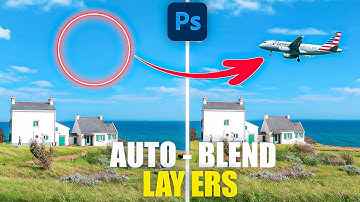 How to blend two different images using auto Blend layers in photoshop 2024