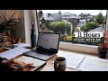 11 HOUR STUDY WITH ME | Background noise, 10-min Break, No music, Study with Merve