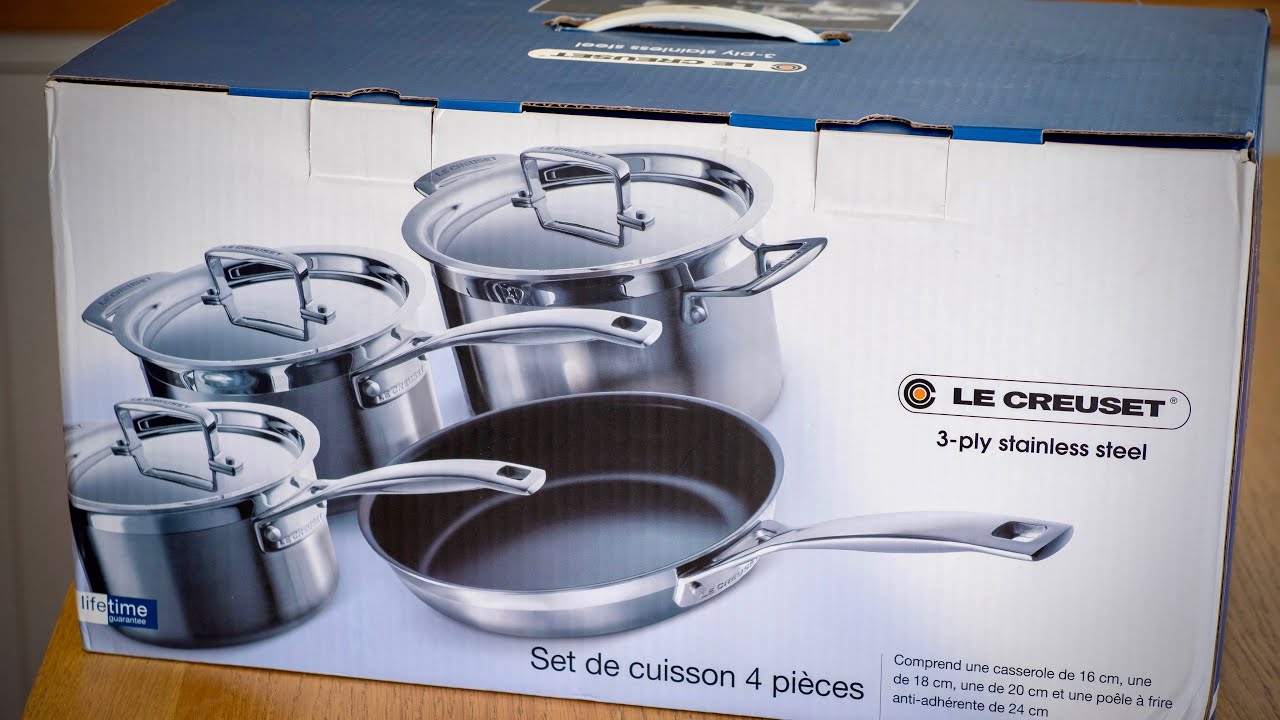 Le Creuset Tri-Ply Stainless Steel 7 pc. Cookware Set