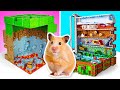 Minecraft Mazes For Your Pet Hamster || Real Hamster Adventure In Minecraft