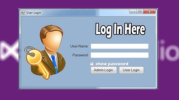 How to Create Login Form C#  with Database - Show/Hide Passwords