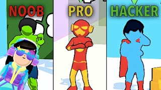 NOOB vs PRO vs HACKER en SUPERHERO RACE *NALA?