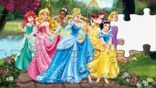Disney Puzzles Games Ariel Rapunzel Belle Tiana Snow White Cinderella Game for kids Girls screenshot 4