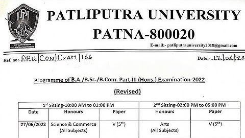 Patliputra University Part 3 Exam routine release|Admit card update|Exam centre|#ppupart3examdate