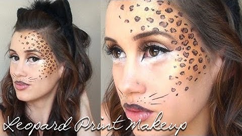 Leopard Print Halloween Makeup Tutorial