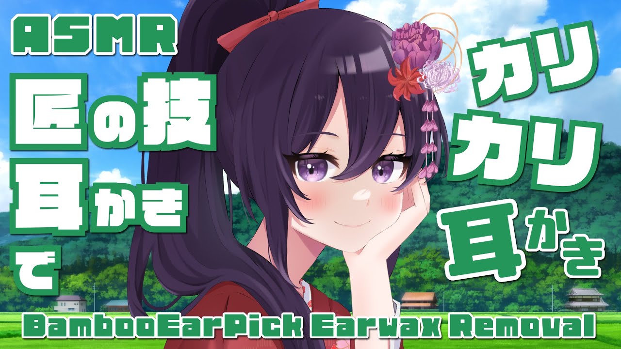 【ASMR/睡眠導入】匠の技耳かきでカリカリ耳かき/Bamboo Ear Pick Ear Cleaninig#93【村瀬巴/Binaural】
