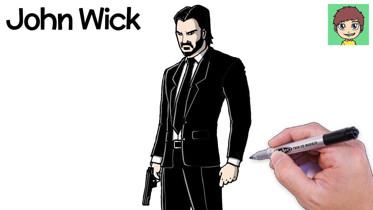 Como Desenhar Fortnite John Wick Passo a Passo Facil - Desenho para  desenhar - YouTube