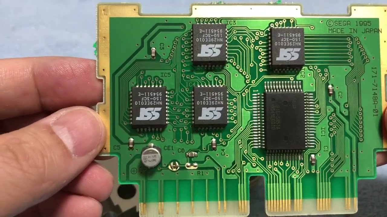 セガサターンパワーメモリーを分解してみた【内部基板】レトロゲーム 