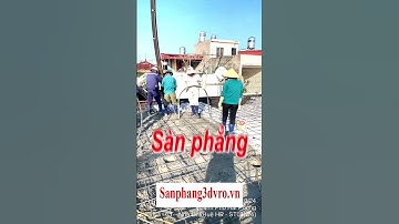 Sàn phẳng, sàn phẳng vượt nhịp lớn 3D VRO-Thi công sàn tầng 3 showroom Mai Huệ, HP. #sàn_phẳng