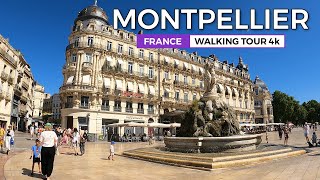 Montpellier, France - The sunny Mediterranean City | Walking Tour 4K