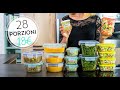 MEAL PREP VERDURE FRESCHE COME CONSERVARLE  28 porzioni a 18€ | #iorestoacasa