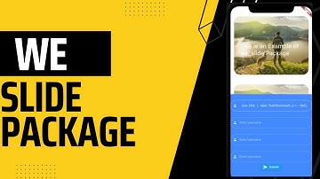 we Slide flutter package Example on details