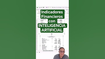 Crea Indicadores Financieron con inteligencia Artificial (en 1 minuto) #excel #chatgpt