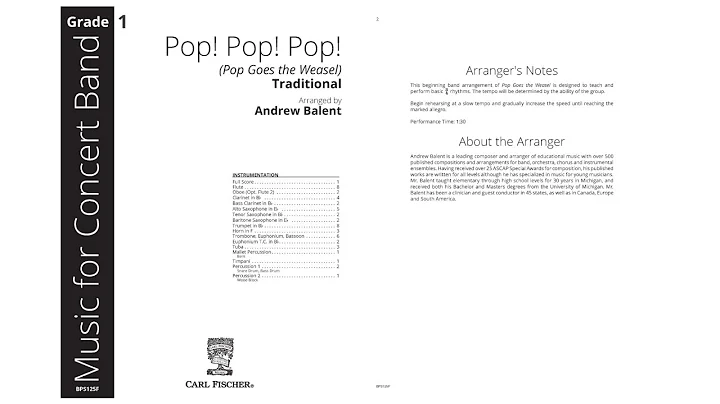 Pop! Pop! Pop! (BPS125F) arr. Andrew Balent