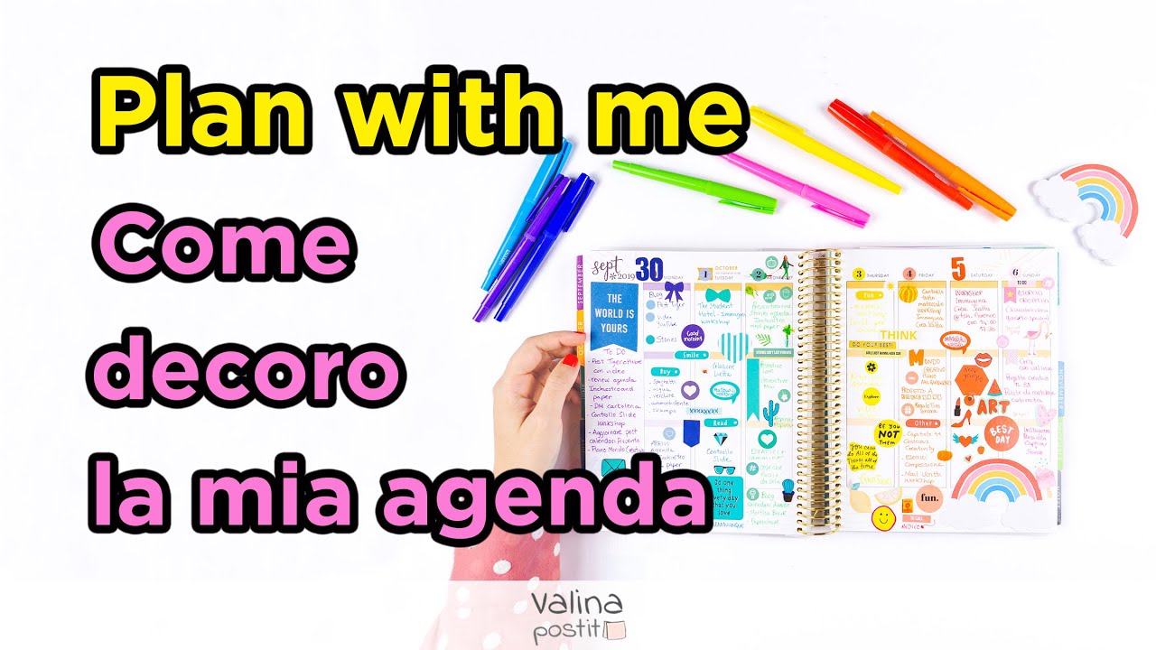 Plan with me: ecco come decoro la mia agenda - Ep.1 - Valina