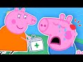 Uh Oh! Georgie Pig Falls and Injures His Head 💕 Peppa Pig Nursery Rhymes and Kids Songs