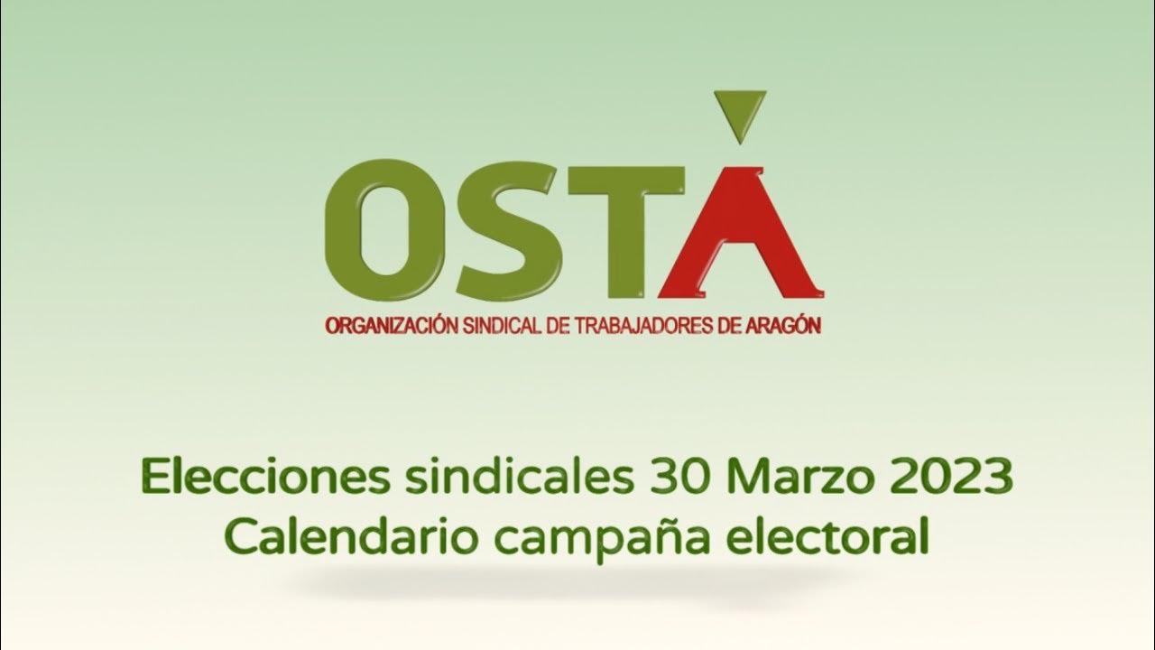 Calendario elecciones sindicales 2023 YouTube