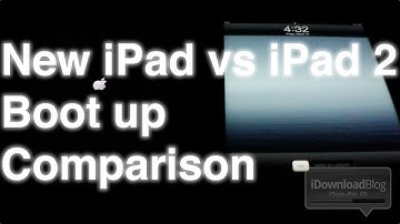 The new iPad vs iPad 2 Boot Up Test