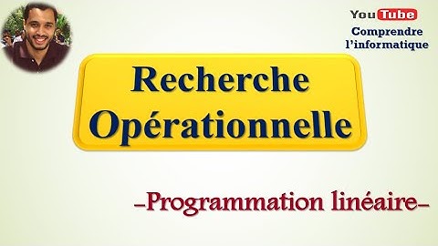 Recherche opérationnelle : Formulation d