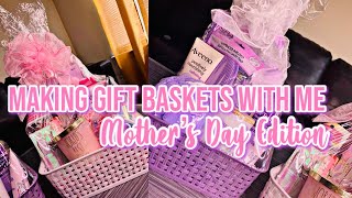 DIY: Make Mother’s Day Gift Baskets With Me | Mother’s Day Gift Basket Ideas 2021 | *Quick \& Easy*
