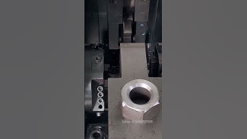 double head chamfering machine for M49 nuts both sides facing and chamfering