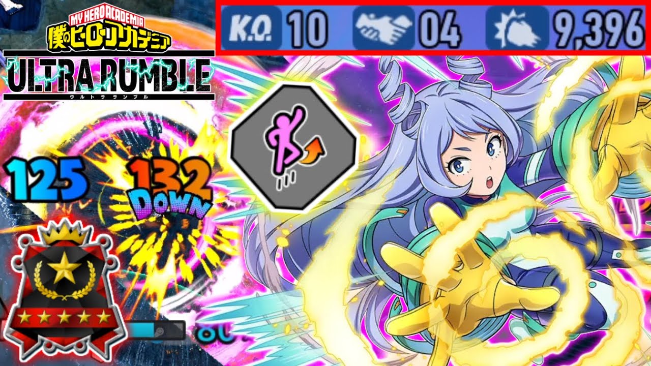 アキラ Space Hop Nejire Ranked Match 10KO in My Hero Ultra Rumble - YouTube