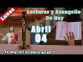 Lecturas y Evangelio del Día de Hoy 04 de Abril Del 2022 | Evangelio de Hoy | Cuaresma