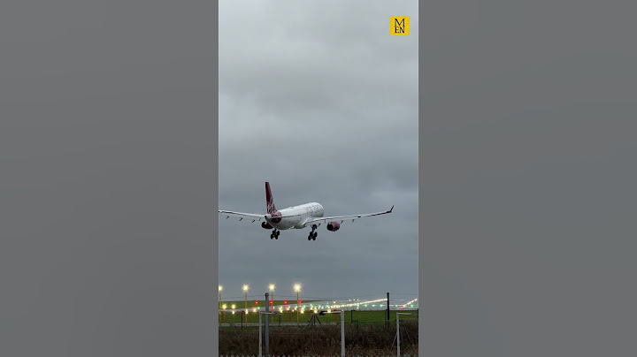 Pilots use skills to battle Storm Darragh winds at Manchester Airport