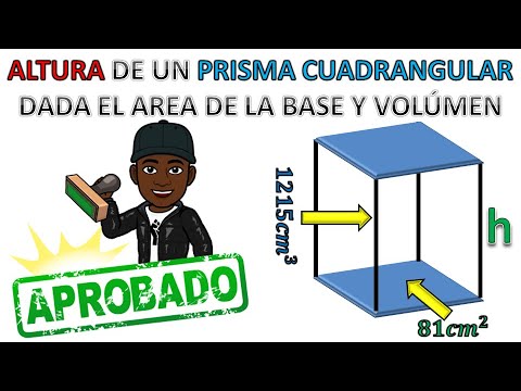 Video: Cómo Encontrar La Altura De Un Prisma Cuadrilátero