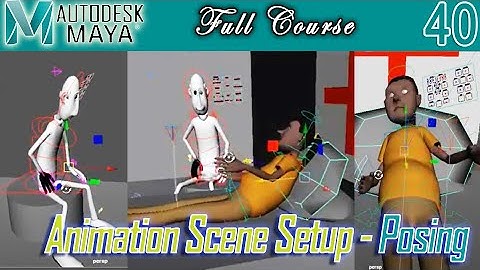 Character Animation Scene Setup and Posing with Keyframe ML-40