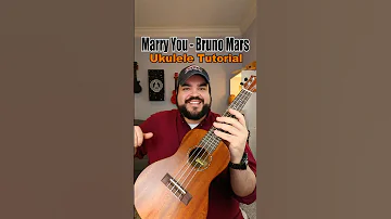 How to play ‘Marry You’ by Bruno Mars (Ukulele Tutorial) #shorts