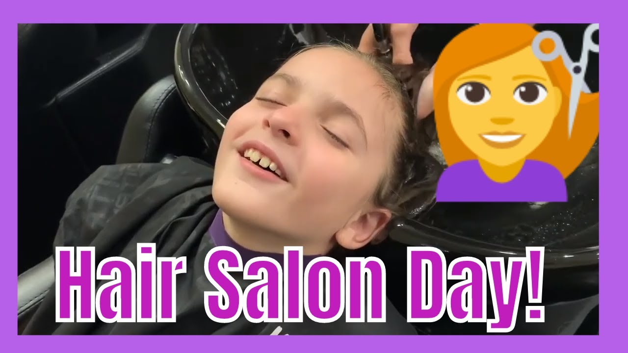 HAIR SALON DAY - YouTube