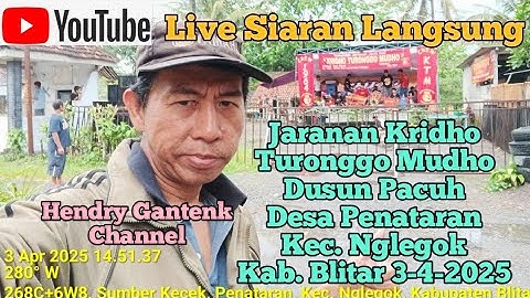 Jaranan Kridho Turonggo Mudho Dusun Pacuh Desa Penataran Kec. Nglegok Kab. Blitar 3-4-2025
