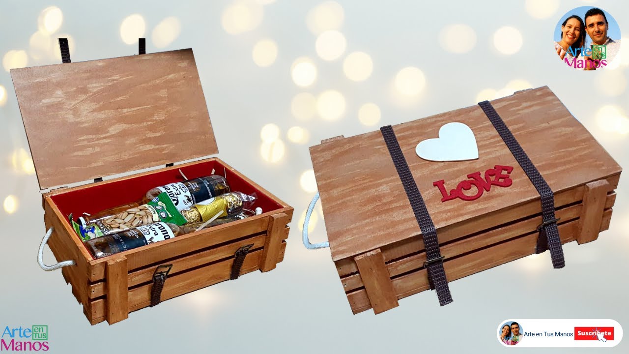 Cartonaje: caja regalo sorpresa. DIY San Valentín 