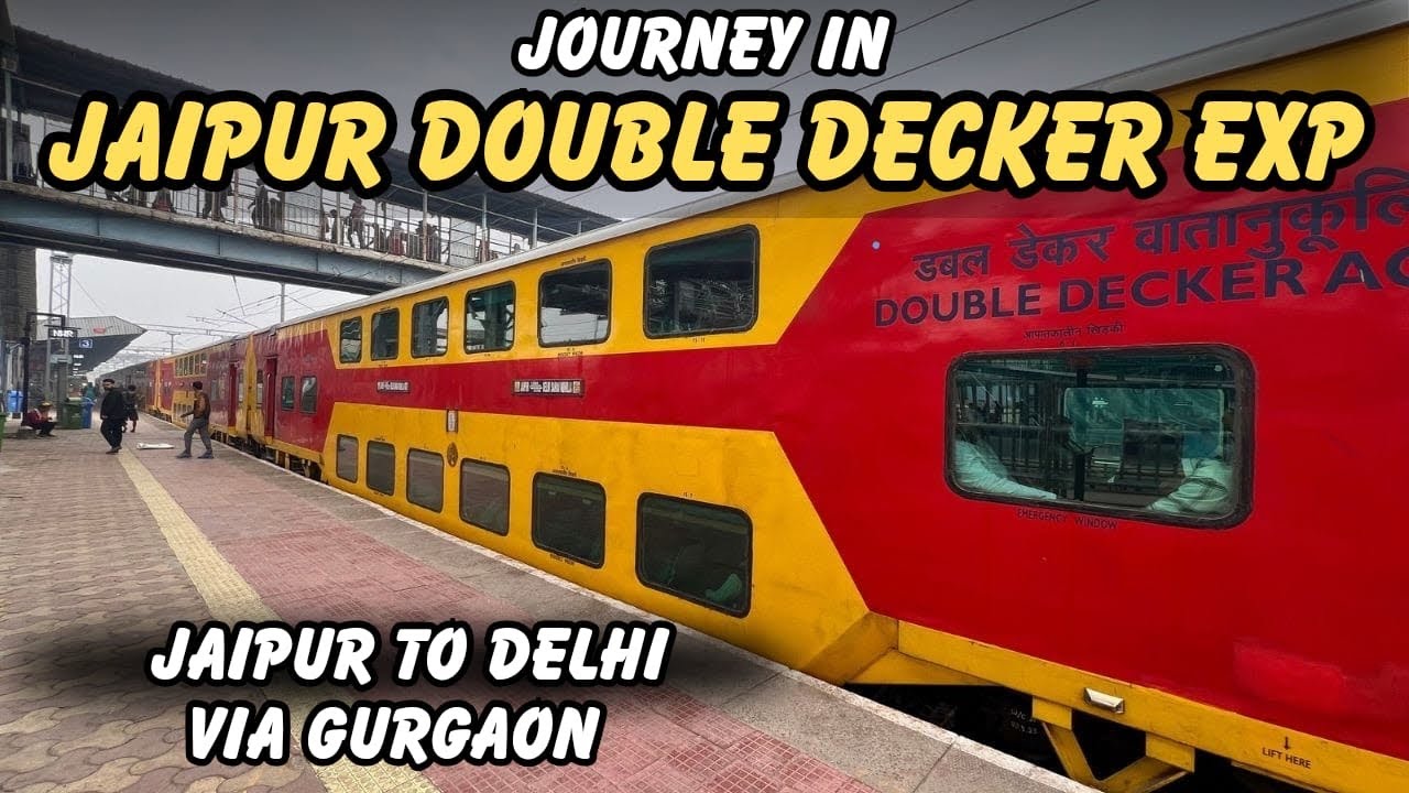 12985 | JAIPUR DELHI DOUBLE DECKER EXPRESS | Second Fastest of India ...
