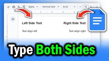 How to Type on Both Sides of a Google Doc (Left and Right Align on Same Line)