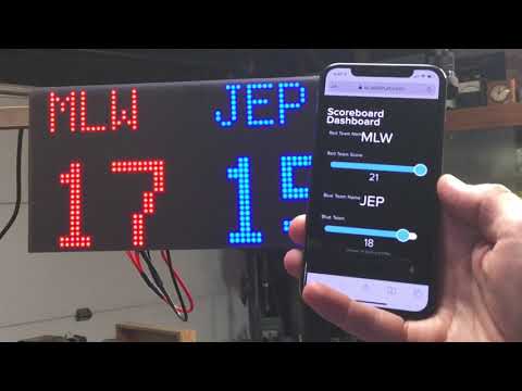 Matrix Portal Scoreboard demo @adafruit @johnedgarpark #adafruit