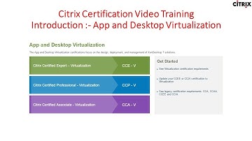 Citrix Certification Training - 01 Introduction App and Desktop Virtualization