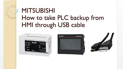 How to take PLC Backup from HMI Through USB Cable 😊| Mitsubishi | Jack Automation 😊