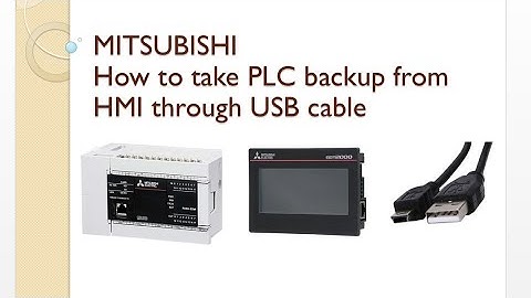 How to take PLC Backup from HMI Through USB Cable 😊| Mitsubishi | Jack Automation 😊