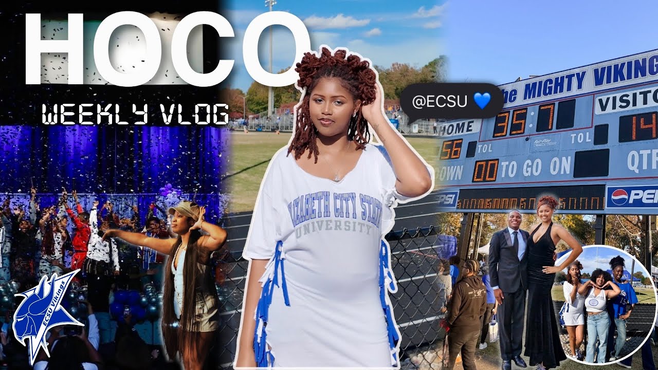 HBCU Hom𝐸𝒞coming Vlog 2025: coronation, talent show, game day, pop-up shop!