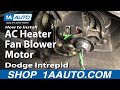 How to Replace Heater Blower Motor 1998-2004 Dodge Intrepid