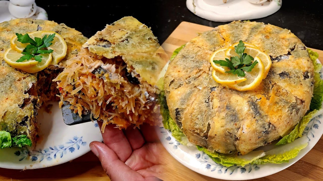 سردين معمر بحشوة لذيذة على شكل بسطيلة ساهلة و بسرعة تحضريها 🤩😍