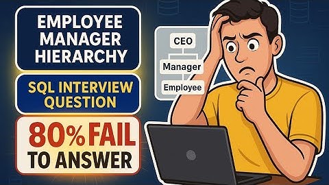 Most Asked SQL Interview Question: Employee–Manager Hierarchy : Step-by-Step