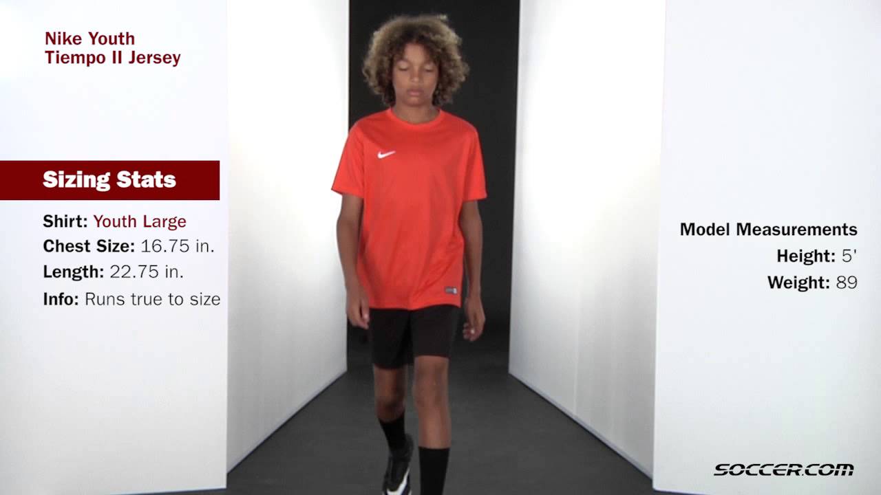 Nike Youth Tiempo II Jersey - YouTube