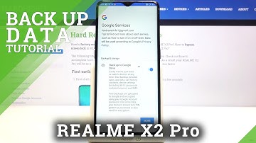 How to Use Google Backup on REALME X2 Pro – Create Backup Account