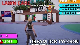 Dream job tycoon GAMEPLAY - Lawn care Job on dream job tycoon tutorial part 1